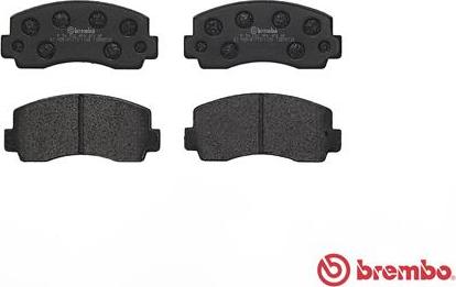 Brembo P 54 002 - Гальмівні колодки, дискові гальма autocars.com.ua