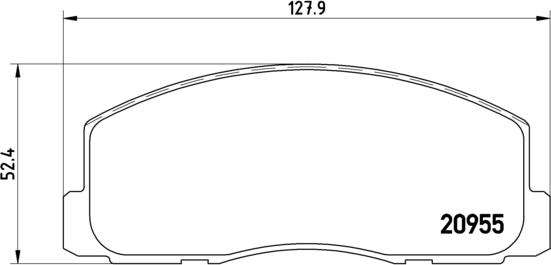 Brembo P 54 006 - Гальмівні колодки, дискові гальма autocars.com.ua