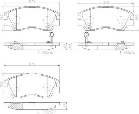 Brembo P54008N - Тормозные колодки, дисковые, комплект autodnr.net