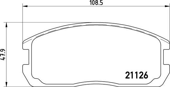 Brembo P 54 009 - Тормозные колодки, дисковые, комплект avtokuzovplus.com.ua