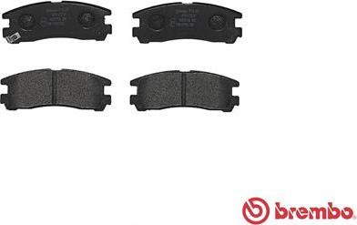 Brembo P 54 012 - Тормозные колодки, дисковые, комплект avtokuzovplus.com.ua