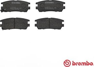 Brembo P 54 018 - Гальмівні колодки, дискові гальма autocars.com.ua