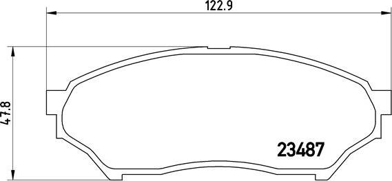 Brembo P 54 028 - Гальмівні колодки, дискові гальма autocars.com.ua