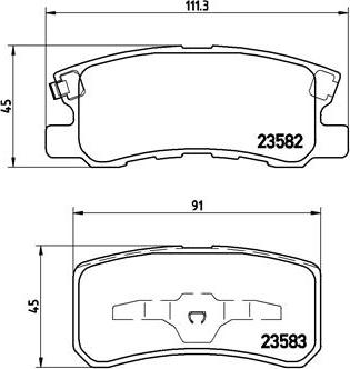 Brembo P 54 031X - Гальмівні колодки, дискові гальма autocars.com.ua