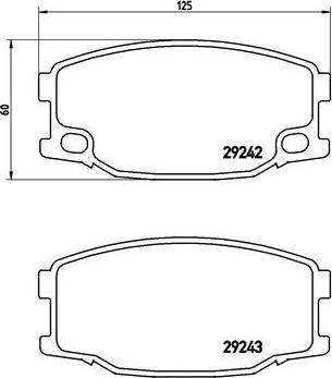 Brembo P54035N - Гальмівні колодки, дискові гальма autocars.com.ua