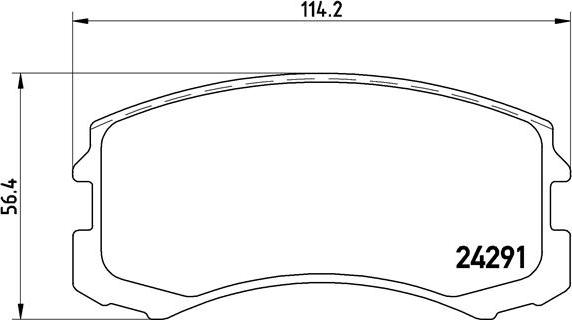 Brembo P 54 041 - Гальмівні колодки, дискові гальма autocars.com.ua