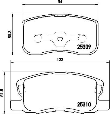 Brembo P 54 046 - Гальмівні колодки, дискові гальма autocars.com.ua