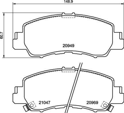 Brembo P 54 061 - Гальмівні колодки, дискові гальма autocars.com.ua