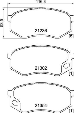 Brembo P 54 064 - Гальмівні колодки, дискові гальма autocars.com.ua