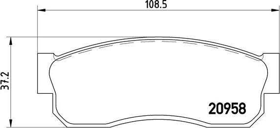 Brembo P 56 011 - Гальмівні колодки, дискові гальма autocars.com.ua