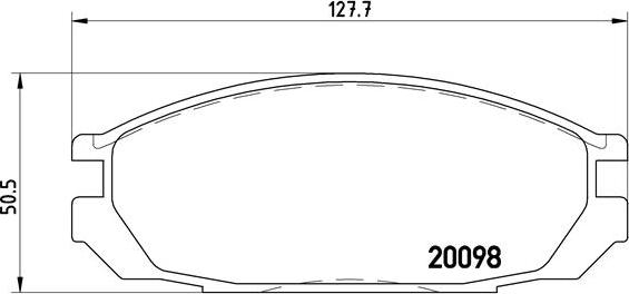 Brembo P 56 020 - Гальмівні колодки, дискові гальма autocars.com.ua