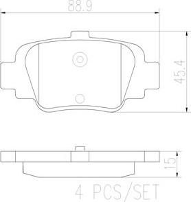 Brembo P56032N - Тормозные колодки, дисковые, комплект avtokuzovplus.com.ua