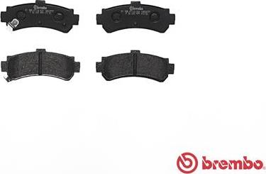 Brembo P 56 035 - Тормозные колодки, дисковые, комплект autodnr.net