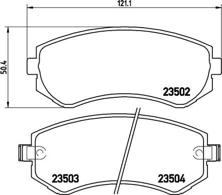 Brembo P 56 039 - Тормозные колодки, дисковые, комплект autodnr.net