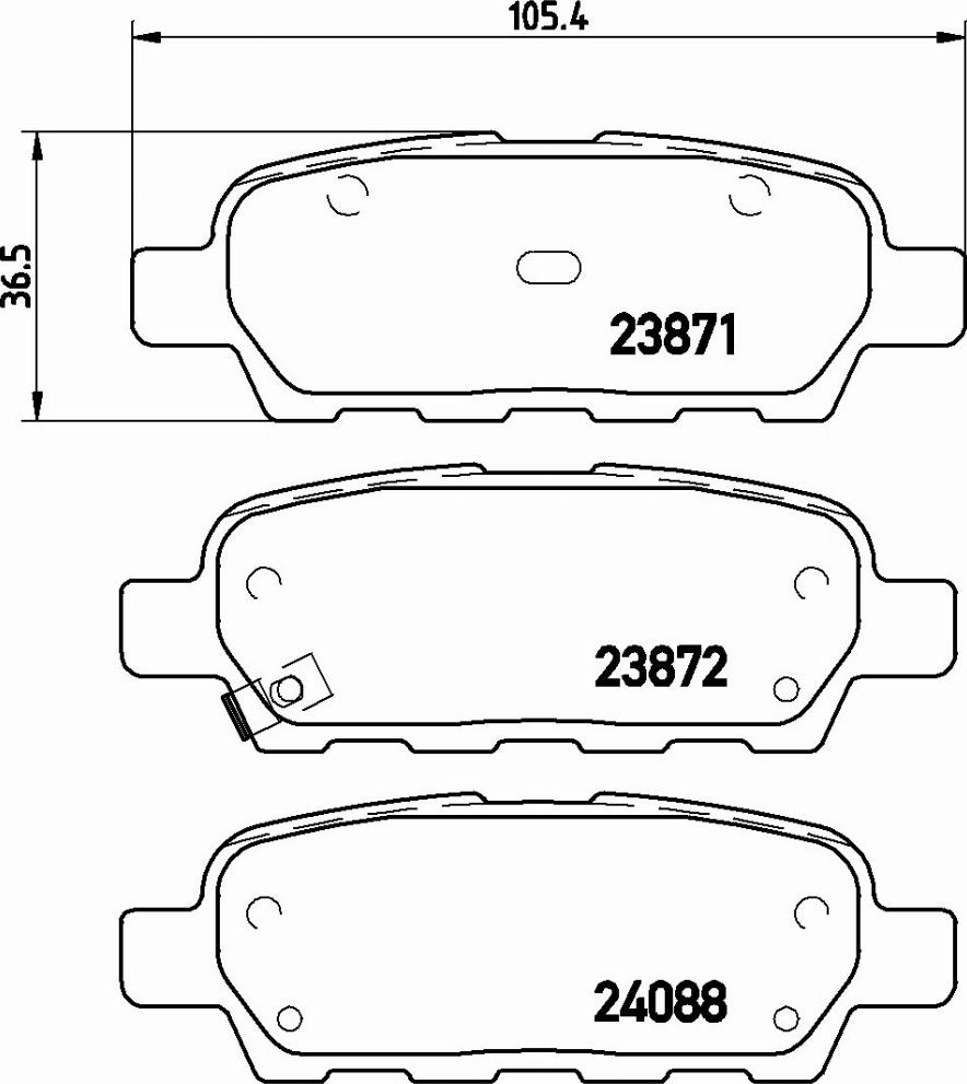 Brembo P 56 046E - Гальмівні колодки, дискові гальма autocars.com.ua