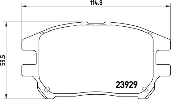 Brembo P 56 050 - Гальмівні колодки, дискові гальма autocars.com.ua