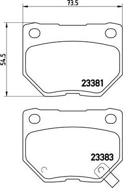 Brembo P 56 054 - Тормозные колодки, дисковые, комплект avtokuzovplus.com.ua