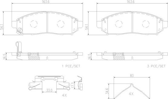 Brembo P56059N - Гальмівні колодки, дискові гальма autocars.com.ua