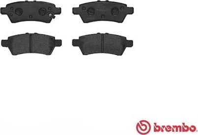 Brembo P 56 060 - Тормозные колодки, дисковые, комплект avtokuzovplus.com.ua