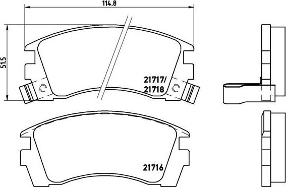 Brembo P 56 064 - Гальмівні колодки, дискові гальма autocars.com.ua