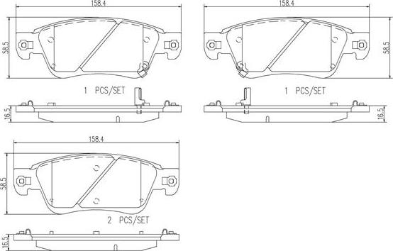 Brembo P56080N - Гальмівні колодки, дискові гальма autocars.com.ua