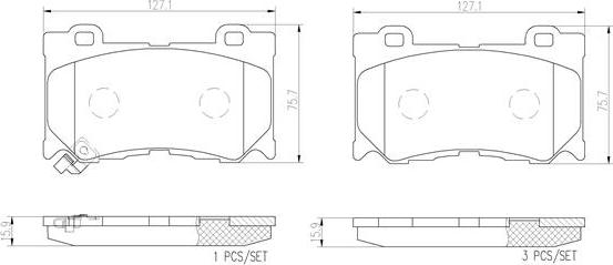 Brembo P56084N - Гальмівні колодки, дискові гальма autocars.com.ua