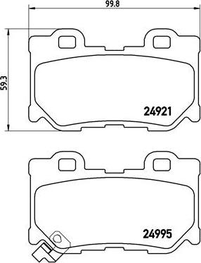 Brembo P 56 085 - Гальмівні колодки, дискові гальма autocars.com.ua