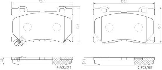 Brembo P56089N - Гальмівні колодки, дискові гальма autocars.com.ua