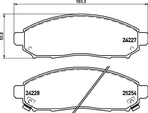 Brembo P 56 096 - Гальмівні колодки, дискові гальма autocars.com.ua