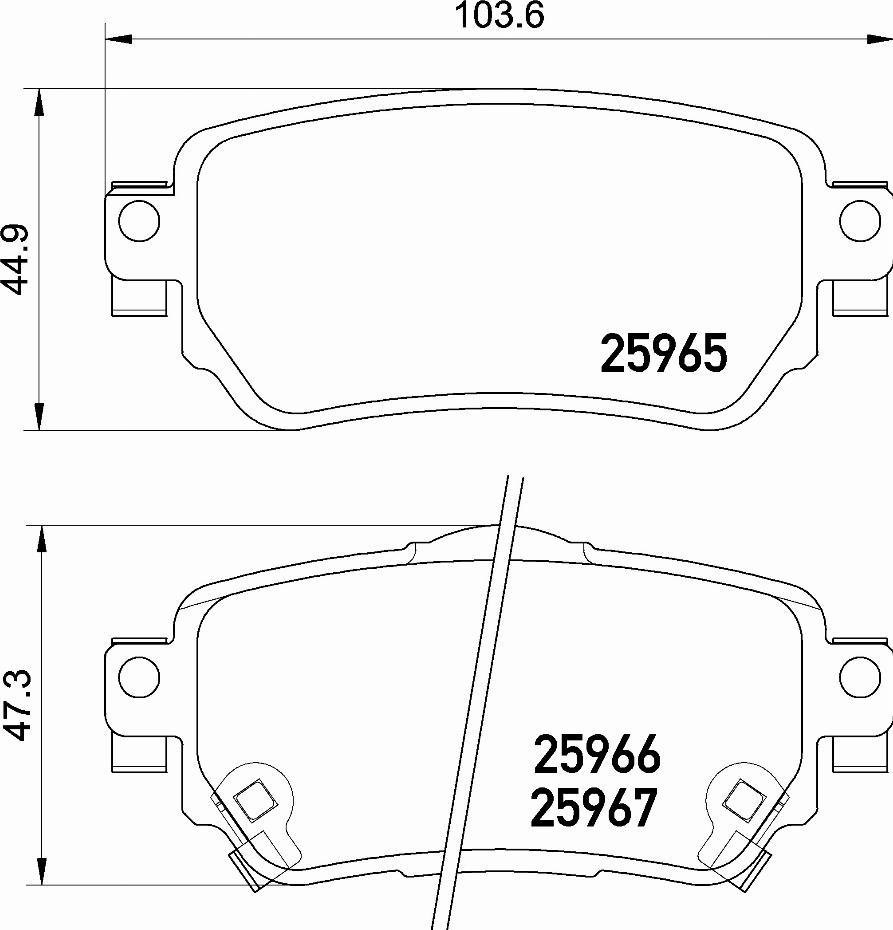 Brembo P 56 098E - Тормозные колодки, дисковые, комплект avtokuzovplus.com.ua