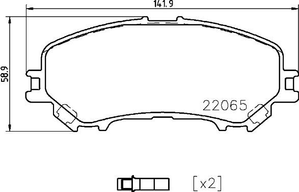 Brembo P 56 099 - Тормозные колодки, дисковые, комплект avtokuzovplus.com.ua