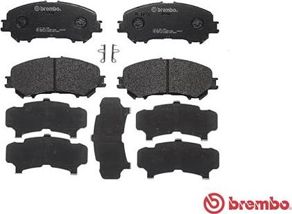 Brembo P 56 099 - Гальмівні колодки, дискові гальма autocars.com.ua