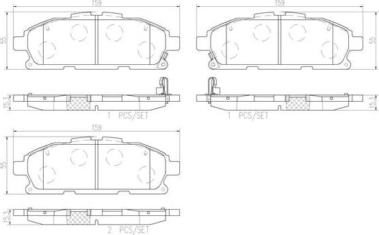 Brembo P56110N - Гальмівні колодки, дискові гальма autocars.com.ua