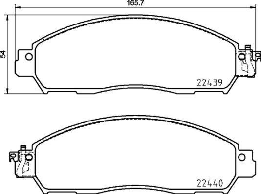 Japanparts PA-1006MK - Гальмівні колодки, дискові гальма autocars.com.ua