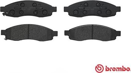 Brembo P 58 001 - Тормозные колодки, дисковые, комплект avtokuzovplus.com.ua