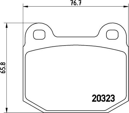 Brembo P 59 004 - Тормозные колодки, дисковые, комплект avtokuzovplus.com.ua