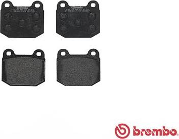 Brembo P 59 004 - Тормозные колодки, дисковые, комплект avtokuzovplus.com.ua