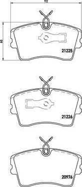 Brembo P 59 009 - Гальмівні колодки, дискові гальма autocars.com.ua