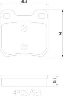 Brembo P59014N - Гальмівні колодки, дискові гальма autocars.com.ua