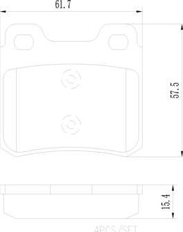 Brembo P59018N - Гальмівні колодки, дискові гальма autocars.com.ua