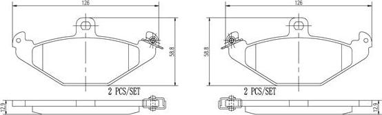 Brembo P59026N - Тормозные колодки, дисковые, комплект avtokuzovplus.com.ua