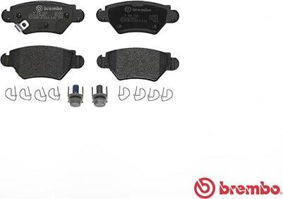 Brembo P 59 031 - Гальмівні колодки дискові autocars.com.ua