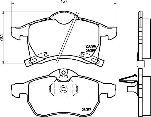 Brembo P 59 032 - Гальмівні колодки, дискові гальма autocars.com.ua