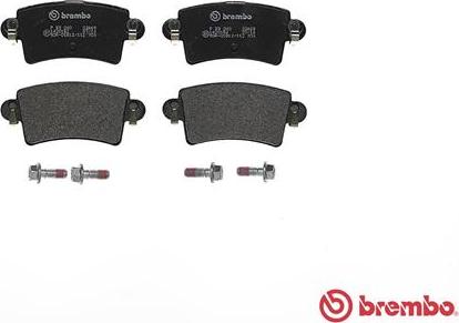 Brembo P 59 040 - Тормозные колодки, дисковые, комплект autodnr.net