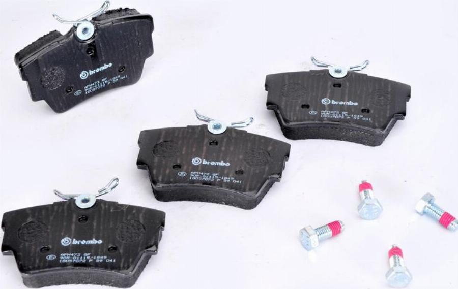 Brembo P 59 041 - Гальмівні колодки, дискові гальма autocars.com.ua