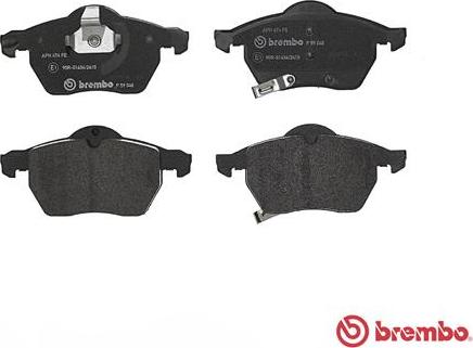 Brembo P 59 048 - Гальмівні колодки, дискові гальма autocars.com.ua