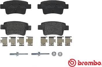 Brembo P 59 057 - Тормозные колодки, дисковые, комплект autodnr.net