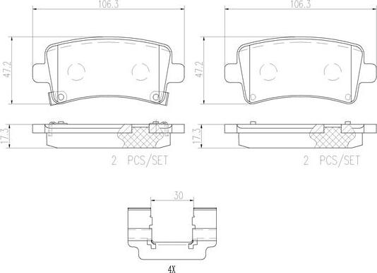 Brembo P59059N - Гальмівні колодки, дискові гальма autocars.com.ua