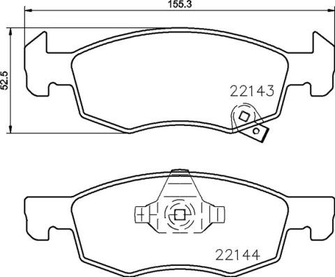 Brembo P 59 084 - Гальмівні колодки, дискові гальма autocars.com.ua