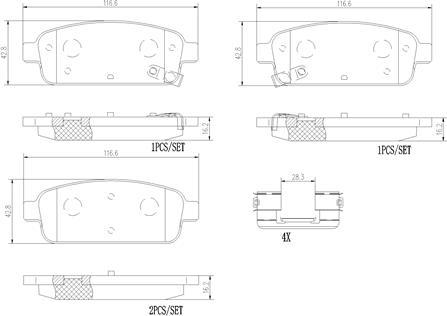 Brembo P59087N - Гальмівні колодки, дискові гальма autocars.com.ua